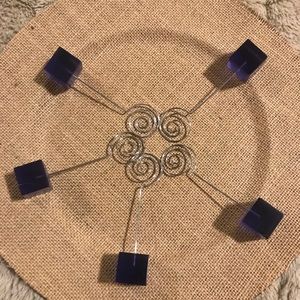 Purple Cube Photo Stands